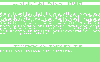 Città Del Futuro Title Screenshot