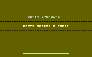 Città Sperdute Title Screenshot