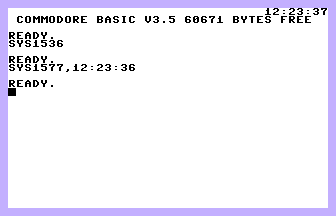 Clock (Your Commodore) Screenshot