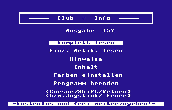Club Info 157 Screenshot