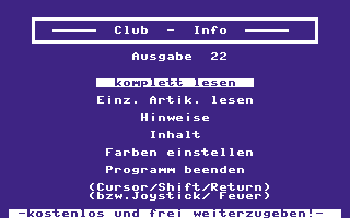 Club Info 22 Screenshot