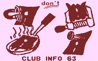 Club Info 63 Title Screenshot