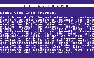 Club Info 70 Screenshot