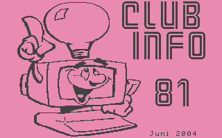 Club Info 81 Title Screenshot