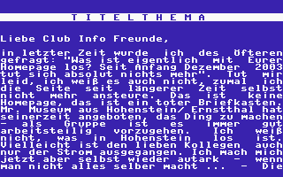 Club Info 82 Screenshot