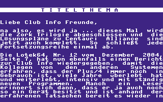 Club Info 85 Screenshot