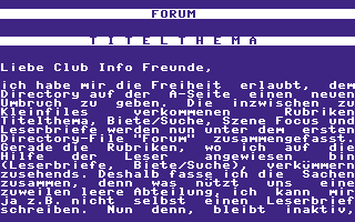 Club Info 86 Screenshot
