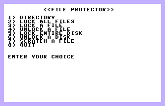 Commodore File Protector Screenshot