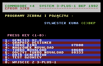 Commodore +4 EPROM 32KB Screenshot