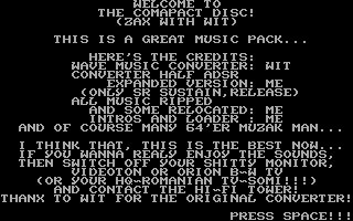 Compact Disc Title Screenshot