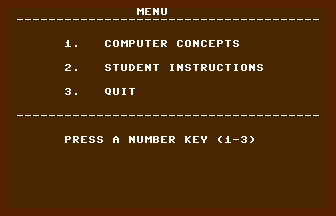 Computer Concepts Title Screenshot