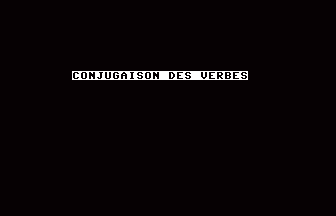 Conjugaison Des Verbes Title Screenshot