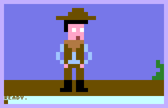 Cowboy PETSCII Screenshot