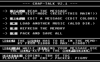 Crap-talk V2.1 Title Screenshot