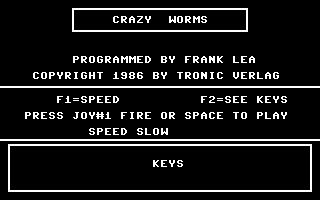 Crazy Worms Title Screenshot