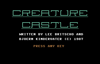 Creature Castle Title Screenshot