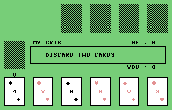 Cribbage (Your Commodore) Screenshot
