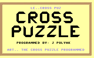 Cross Puzzle Title Screenshot