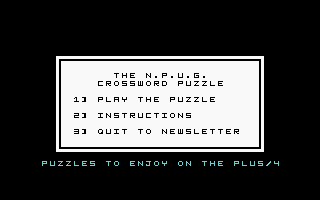 Crossword +4 Title Screenshot