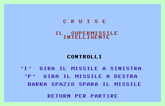 Cruise Title Screenshot