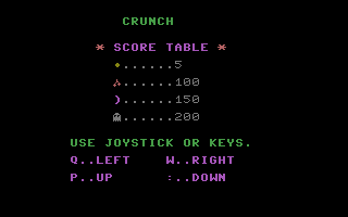 Cruncher (Byte Games 11) Title Screenshot