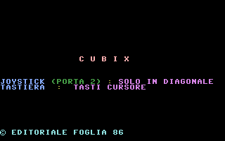 Cubix Title Screenshot