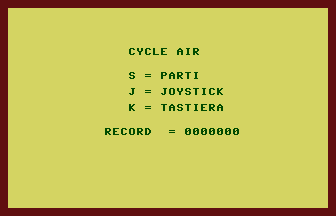 Cycle-air Title Screenshot