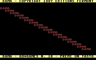 Dama (Go Games 18) Title Screenshot