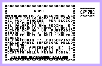 Dama (Systems) Title Screenshot