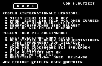 Dame (German) Title Screenshot