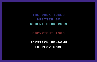 Dark Tower Title Screenshot