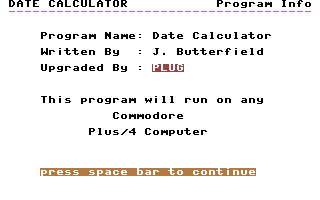 Date Calculator Screenshot