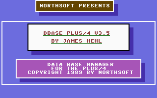 Dbase Plus4 V3.5 Title Screenshot