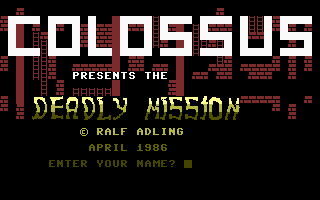 Deadly Mission Title Screenshot