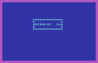 Dedalus 3D Title Screenshot