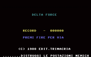 Delta Force (Trinacria) Title Screenshot