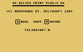 Deltex Title Screenshot