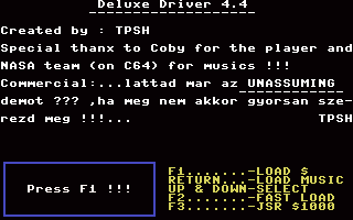 Deluxe Driver 4.4 Title Screenshot