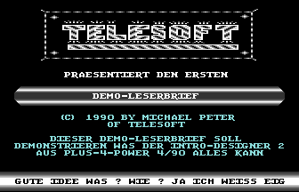Demo-Leserbrief Screenshot