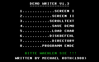 Demo Writer V1.3 Screenshot