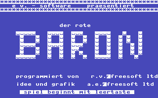 Der Rote Baron Title Screenshot