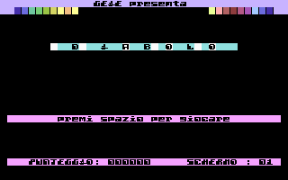 Diabolo (C16/MSX 37) Title Screenshot