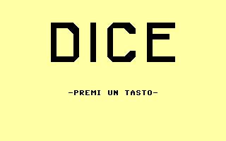Dice (Go Games 25) Title Screenshot