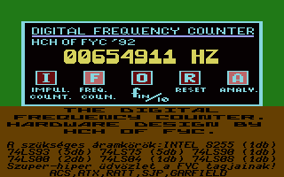 Digital Frequency Counter Screenshot