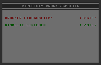 Directory-Druck 2Spaltig