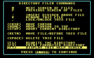 Directory Filer Screenshot