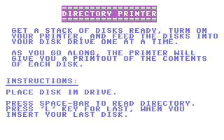 Directory Print (PLUG) Screenshot