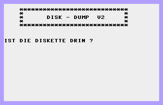 Disk-Dump V2 Title Screenshot