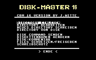 Disk-master 16 Screenshot