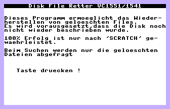 Disk-Retter Screenshot